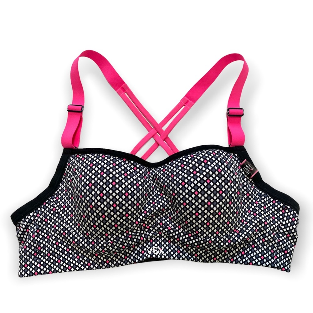 Victoria's Secret VSX Sport Bra 34A Pink And Black